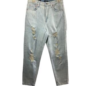 Wild Fable Grunge Jeans Womens Size 6 Destroyed Light Wash Denim Highest Rise‎